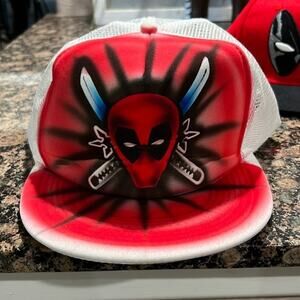 Marvel Deadpool Trucker Baseball Hat Mesh back Adjustable